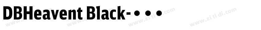 DBHeavent Black字体转换